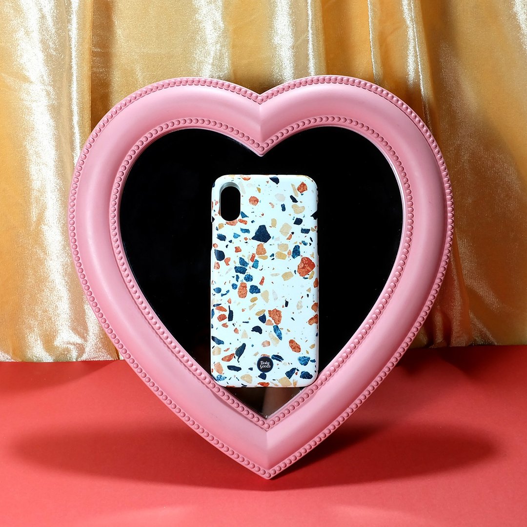 iPhone Case Cover 7 8 plus 10 11 Pro Max X XR i8 + ix S10 Note 10 P30 Terrazzo 6 - 手机壳/手机套 - 塑料 白色