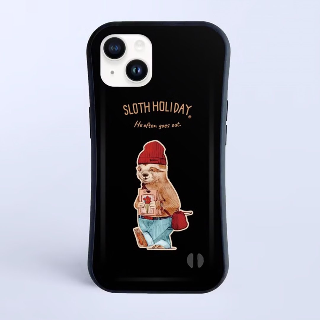 树懒的休日 / 防撞握把 iPhone 保护壳 - 手机壳/手机套 - 塑料 白色