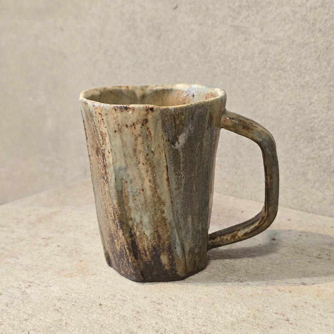 草木灰釉马克杯 / 咖啡杯 - 咖啡杯/马克杯 - 陶 黄色