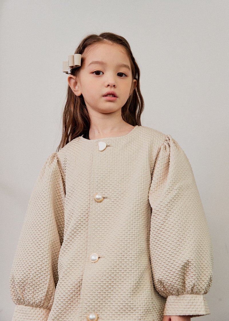 女孩风衣 - 童装外套 - 聚酯纤维 卡其色