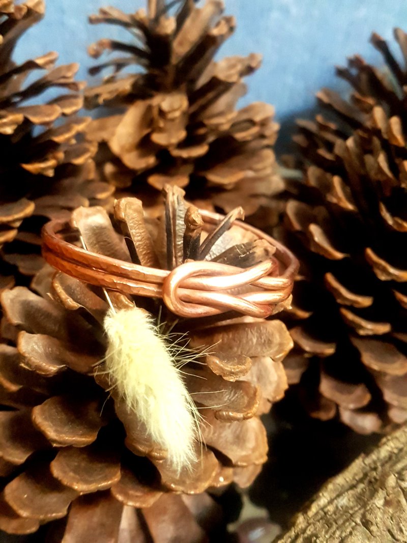 金工手作│锻敲红铜手环│文化币│台南旅游 - 金工/饰品 - 铜/黄铜 