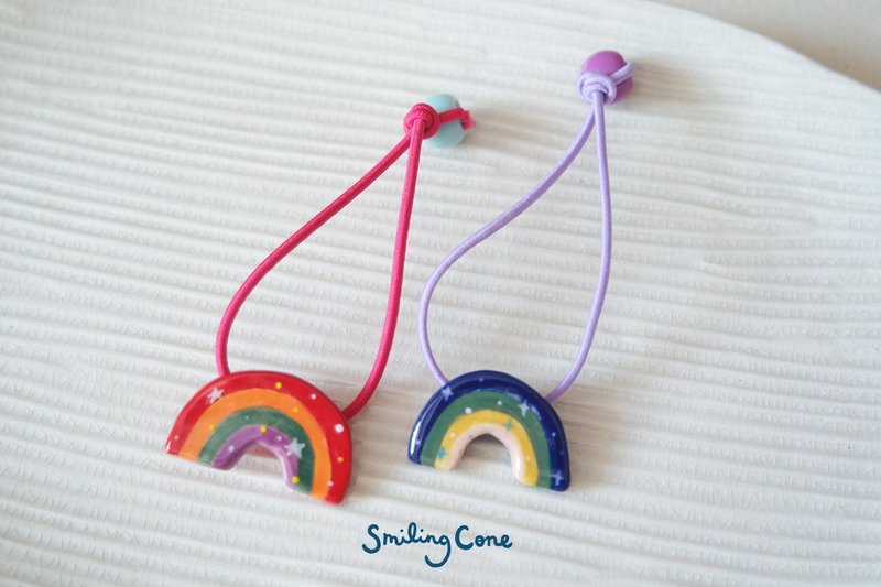 陶瓷彩虹发绳发饰橡筋限量品 - 发饰 - 陶 黄色