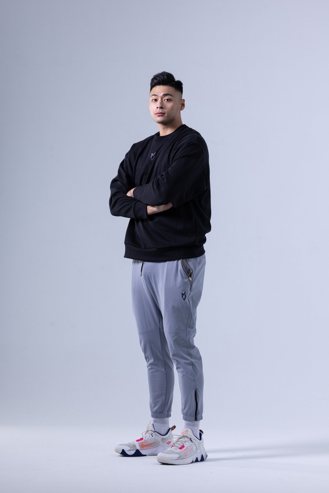 MJC 男版机能运动长裤(灰白) - 男士长裤 - 其他人造纤维 灰色