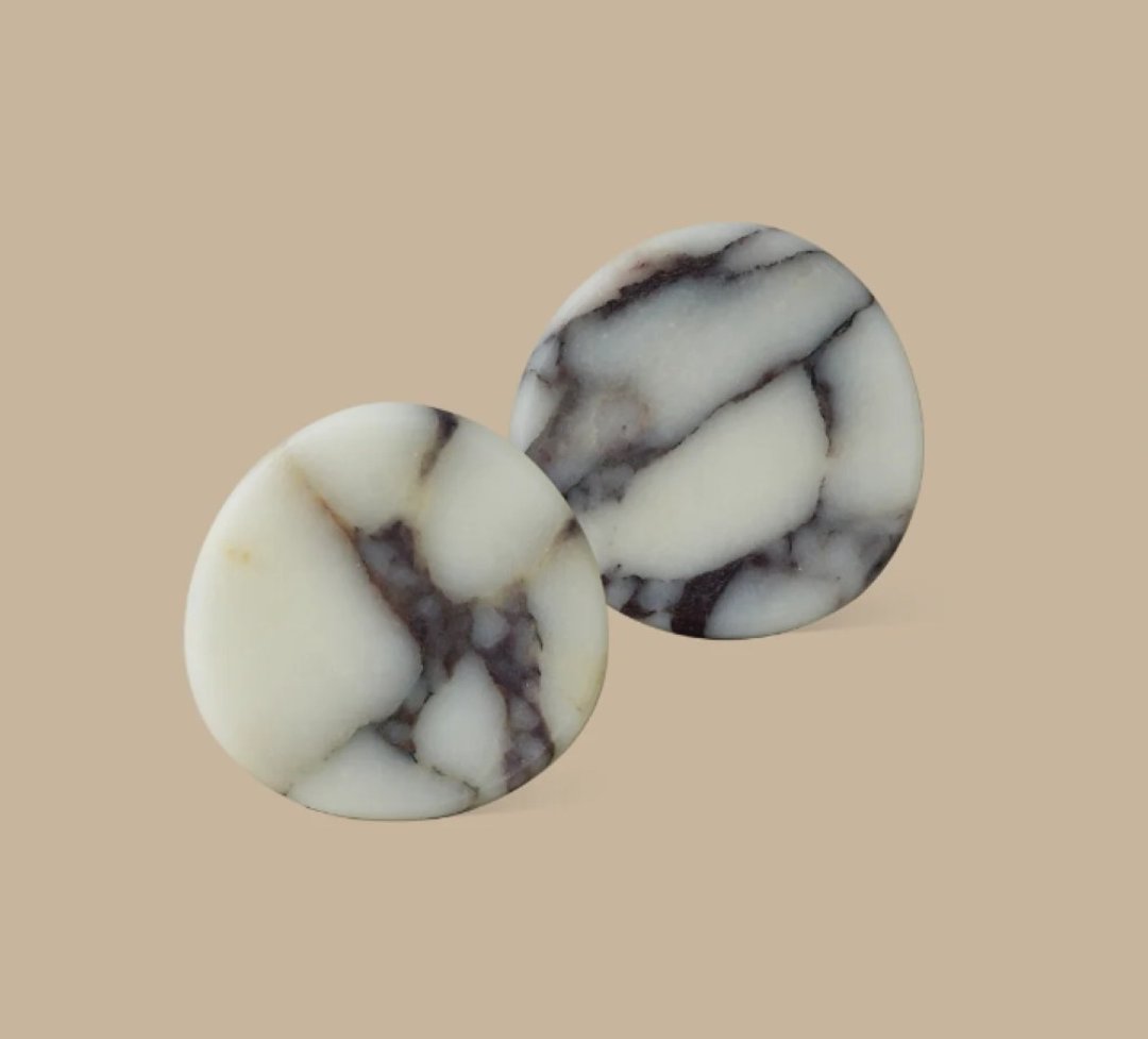 石杯垫两件组 宝格丽大理石 Calacatta viola - 摆饰 - 玉石 多色