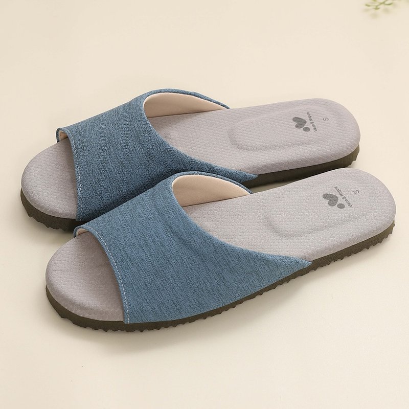 【维诺妮卡】蓄热恒温 优质石墨烯室内拖鞋-蓝 - 室内拖鞋 - 其他材质 蓝色