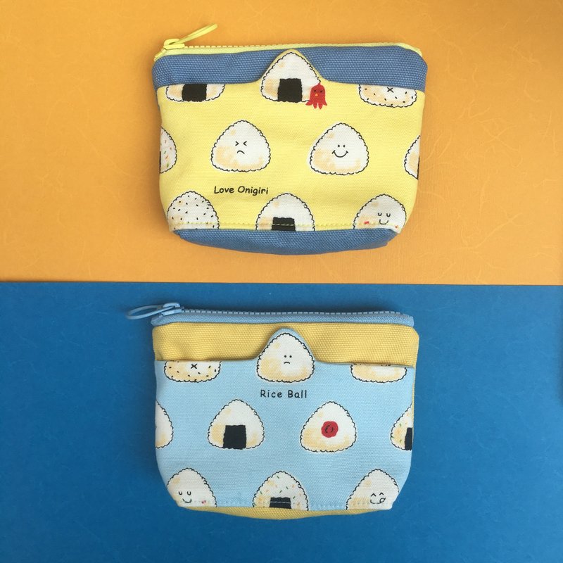 *QQ表情饭团  造型口袋零钱包 * - 零钱包 - 棉．麻 蓝色