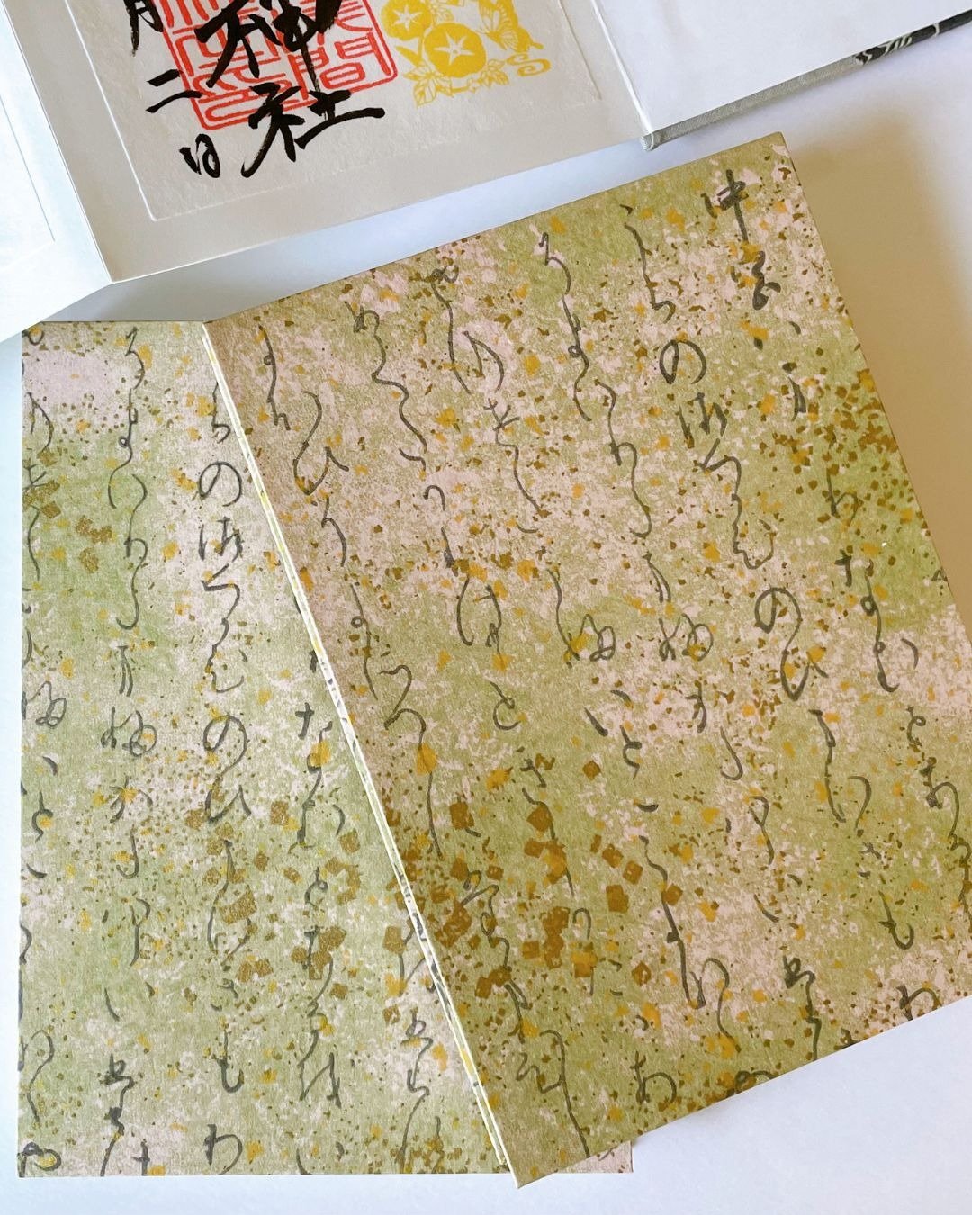 京都友禅和纸御朱印帐 - 其他 - 纸 卡其色
