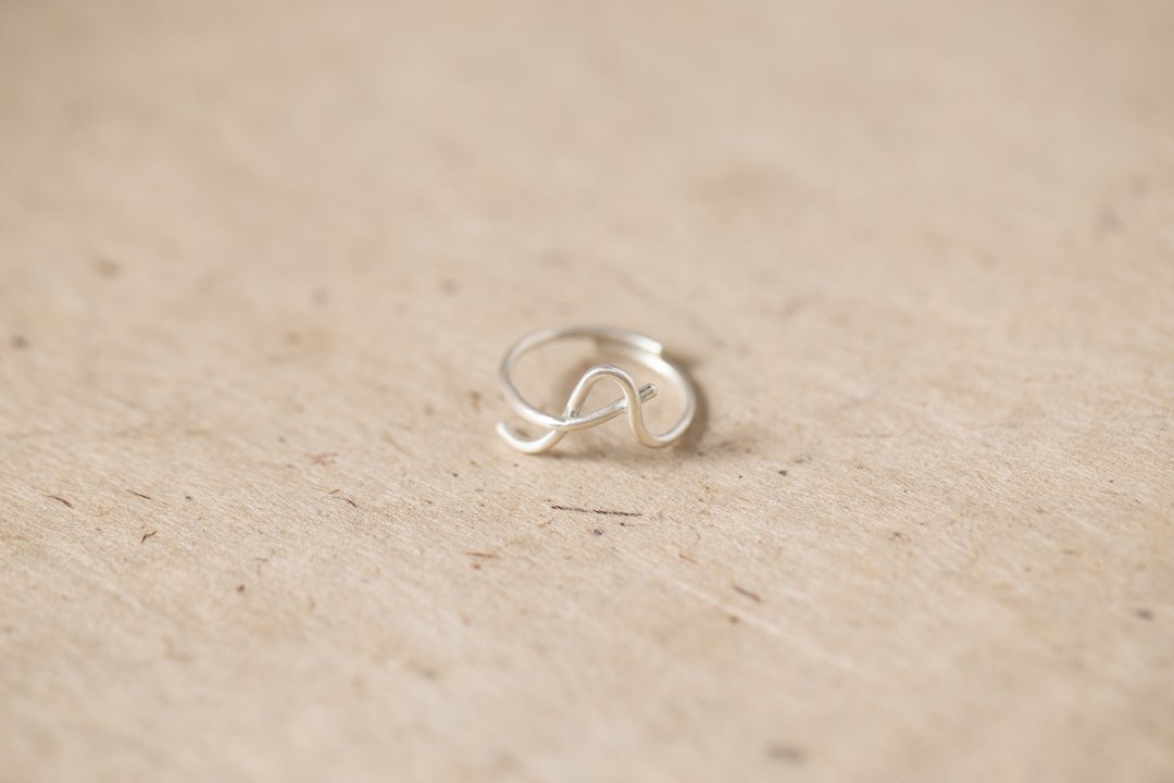 ChatterRing A-D silver ring - 戒指 - 纯银 银色