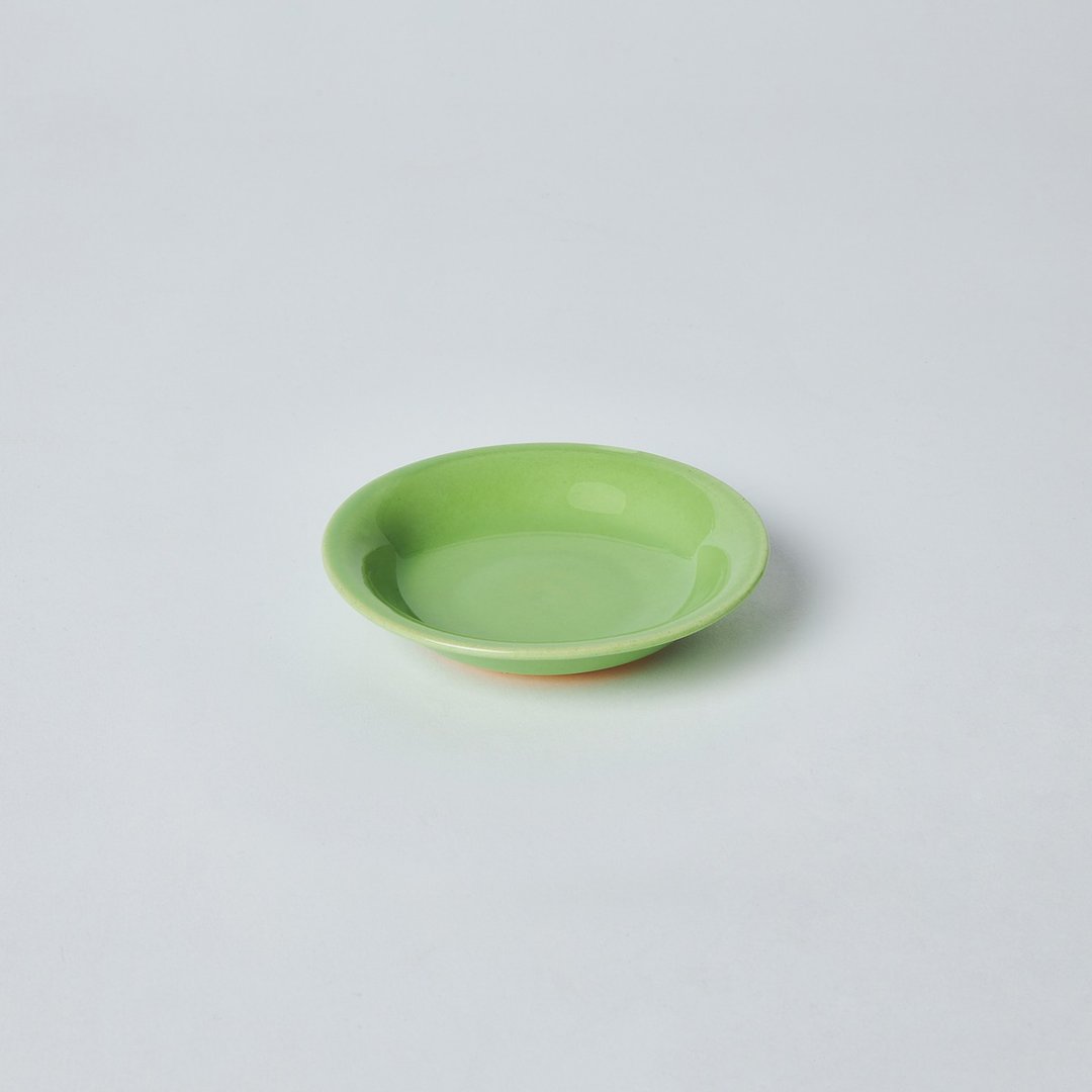 KOGA 许家陶器品 陶质圆形酱碟 (丹青) - 浅碟/小碟子 - 陶 绿色