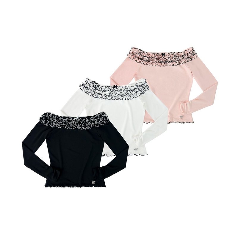 WENDYLOVE | Katnith Top 甜美削肩上衣 - 女装上衣 - 其他材质 