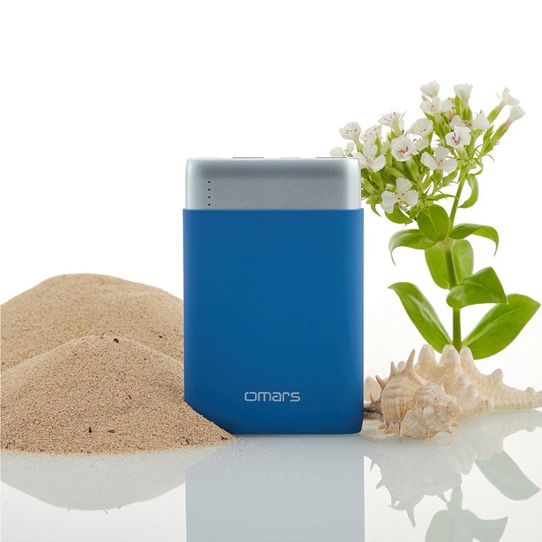 omars炫彩系行动电源 有标示Wh PD20W+QC3.0快充 10000mAh-天海蓝 - 充电宝/传输线 - 塑料 蓝色