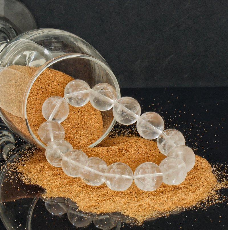 白幽灵 16mm 水晶手链 ( HKA9214 ) - 手链/手环 - 水晶 