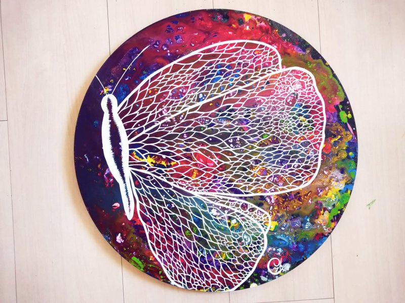 蝴蝶绘画－像蝴蝶一样生活 13 - 订制画像 - 棉．麻 多色