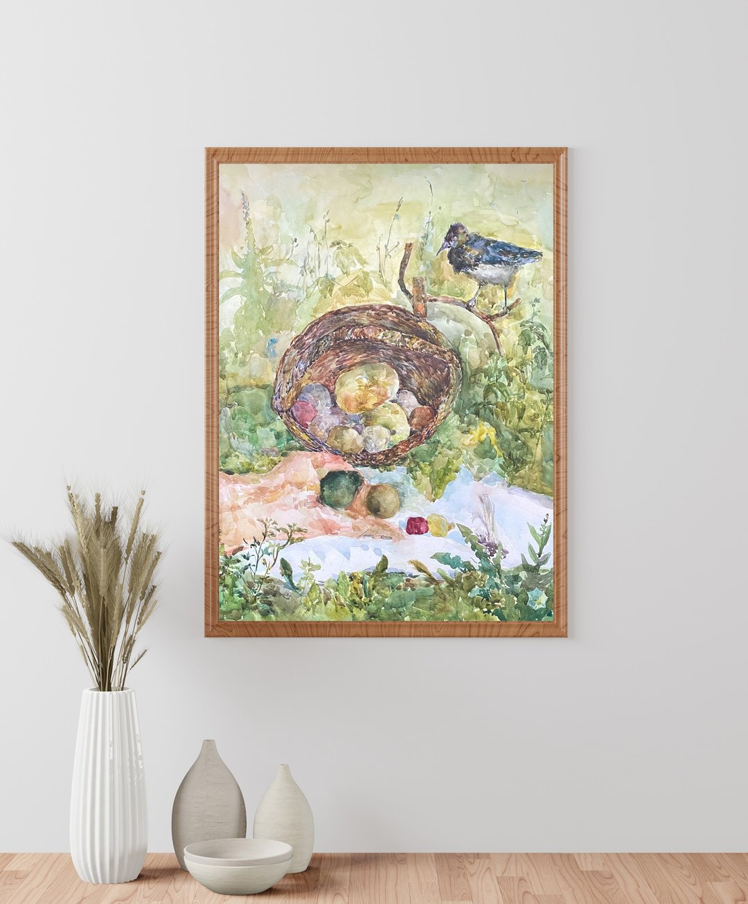 阳光明媚的早晨 - 鸟类绘画 海报 墙壁艺术装饰 鸟类版画 动 - 海报/装饰画/版画 - 纸 多色