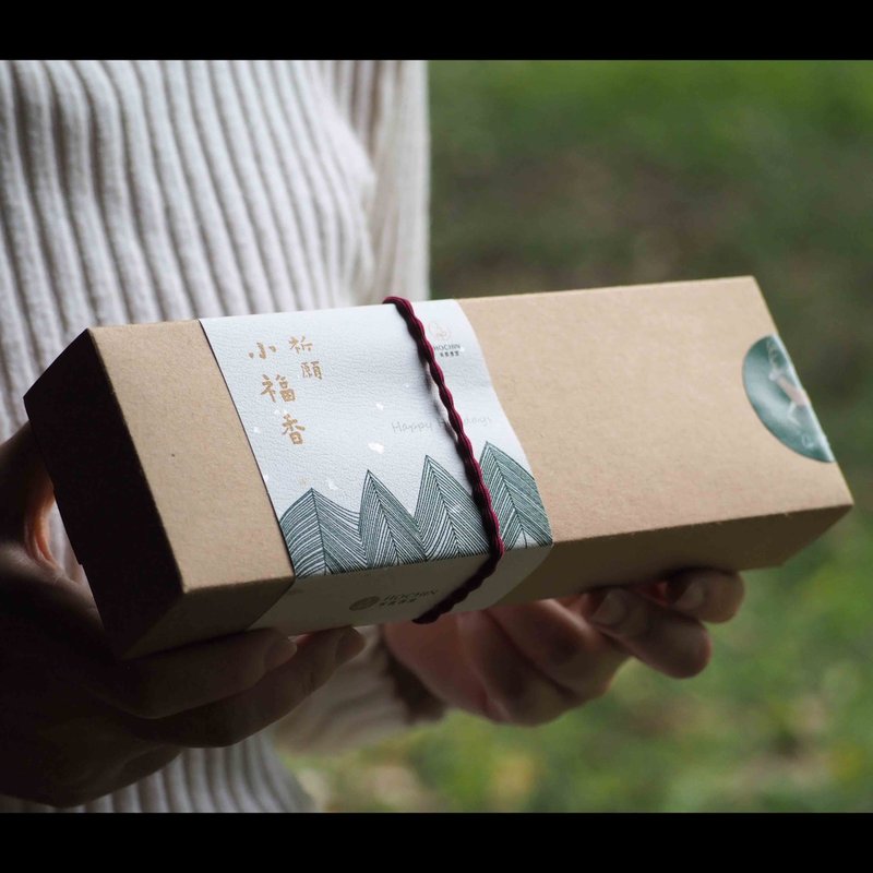 圣诞薰香礼盒【祈愿小福香】随身线香 香氛礼盒 好运线香 - 香薰/精油/线香 - 木头 多色