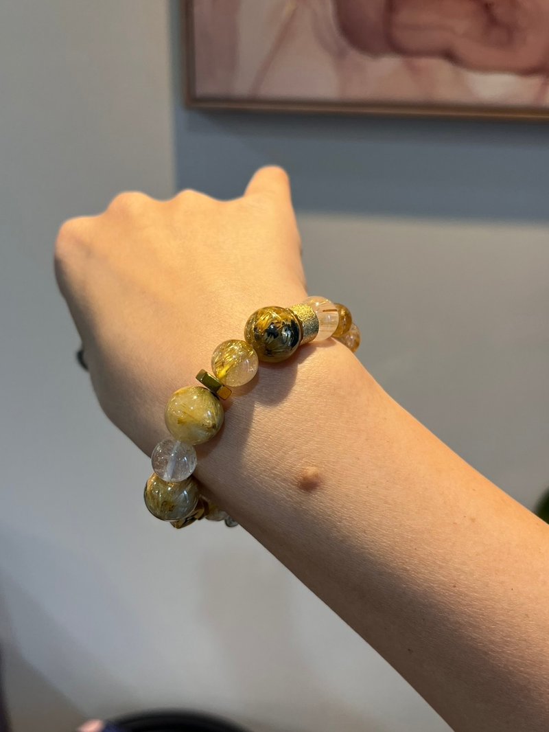 定制化水晶矿石手链 钛晶母矿 高定款 - 手链/手环 - 水晶 