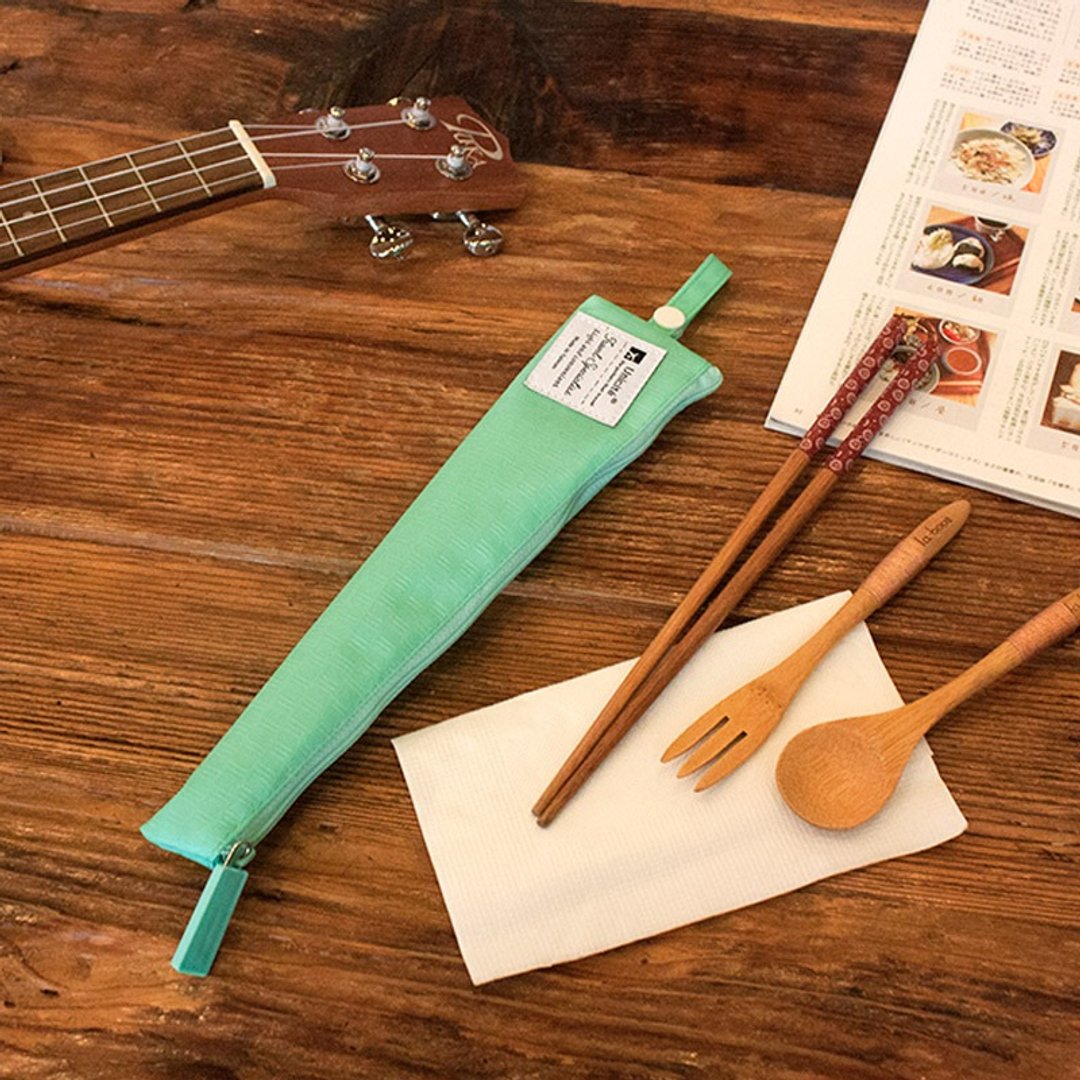 青旅行防泼水餐具收纳袋/便携餐具收纳包/26cm-Unicite - 化妆包/杂物包 - 聚酯纤维 