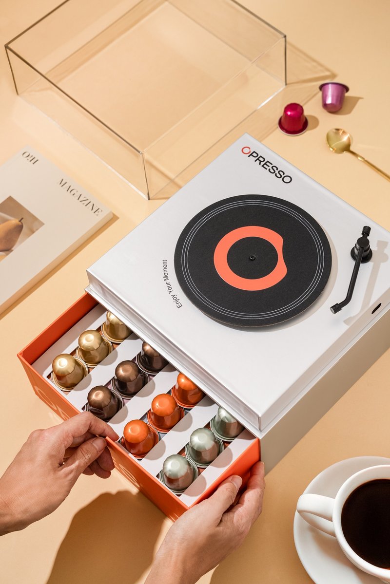 Opresso Enjoy Your Moment 比利时咖啡胶囊 精选音乐礼盒 - 咖啡 - 纸 