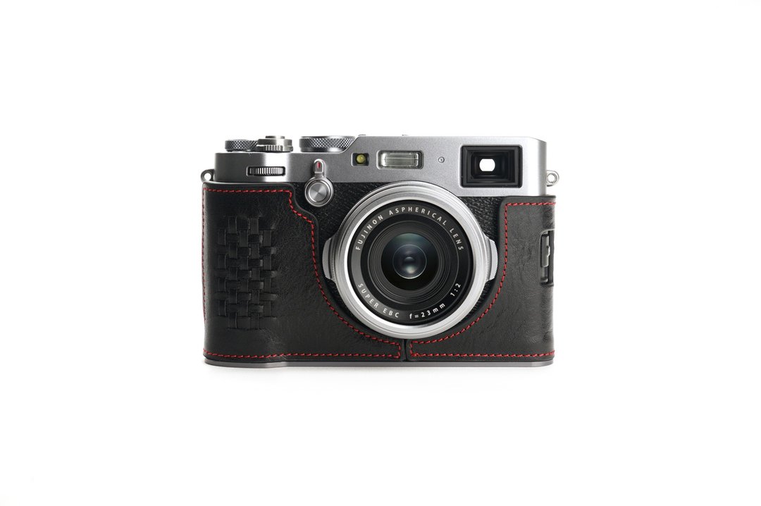 适用机型FUJIFILM X100F 意大利皮革编织相机底座 - 相机包/相机袋 - 真皮 多色