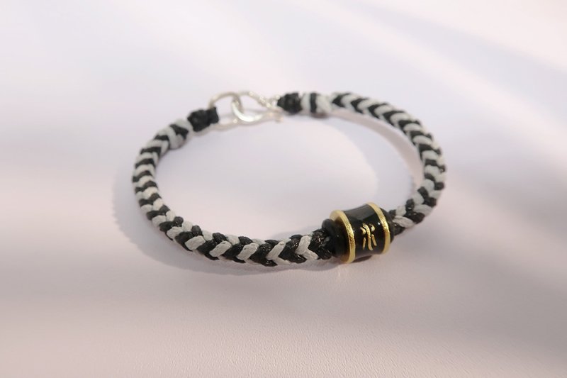 鹿鸣原创 本命年金木水火土五行手链 五行转运珠 定制礼物 - 手链/手环 - 银 