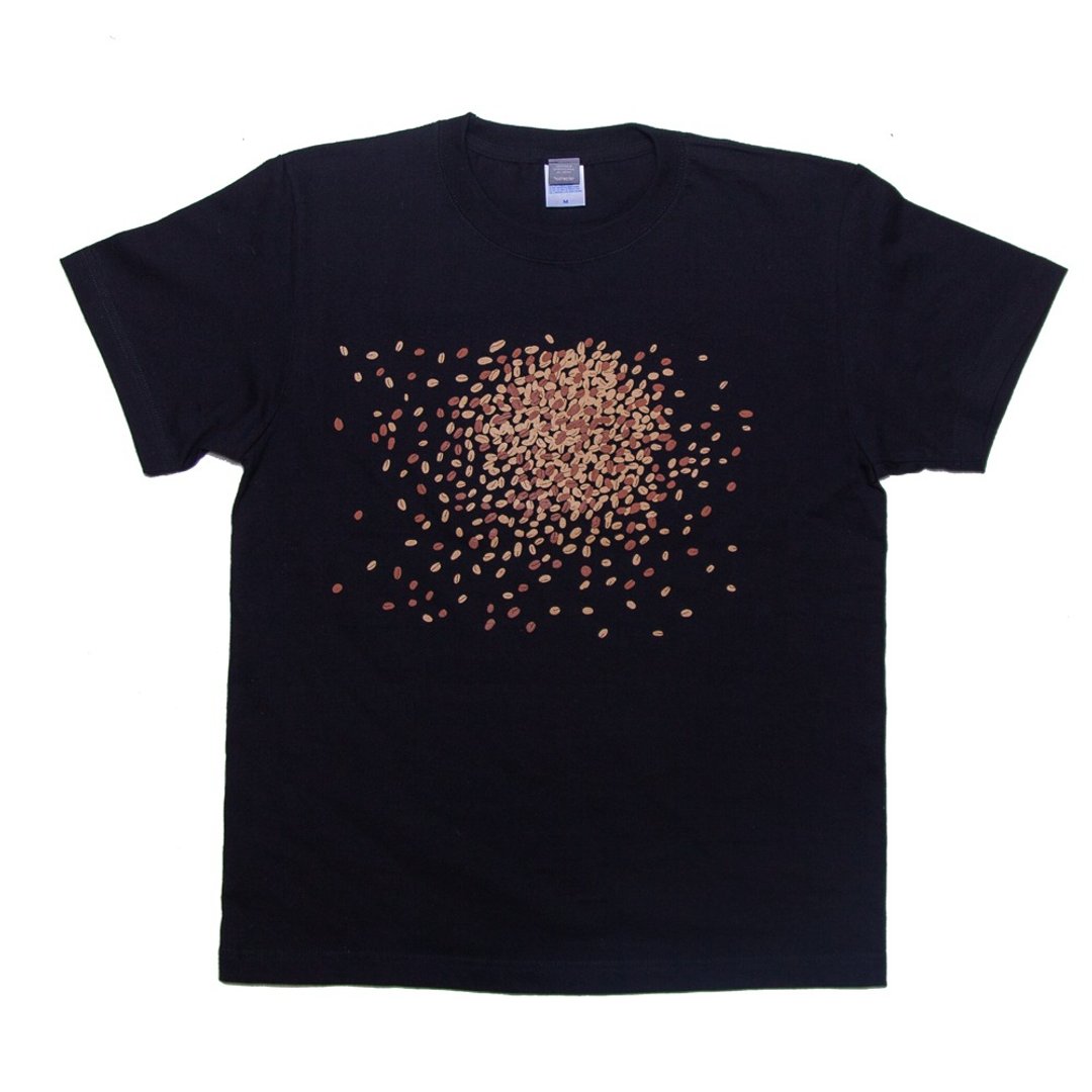 Coffee Beans Funny Design T-shirt Unisex S ~ XXXL Size, Ladies S ~ L Size Tcollector - 女装 T 恤 - 棉 黑色
