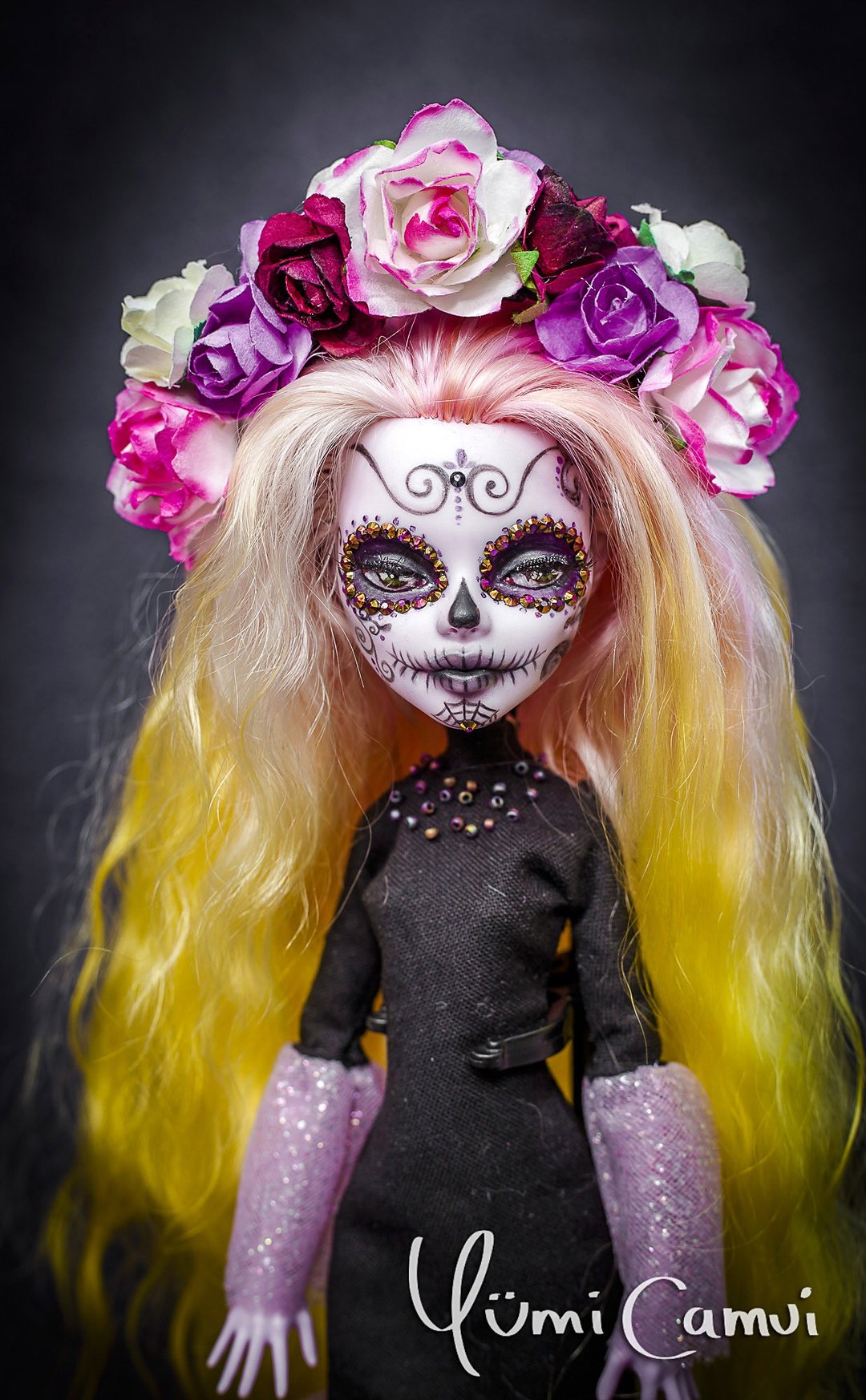OOAK Monster High Día de los Muertos doll by Yumi Camui - 玩偶/公仔 - 塑料 多色
