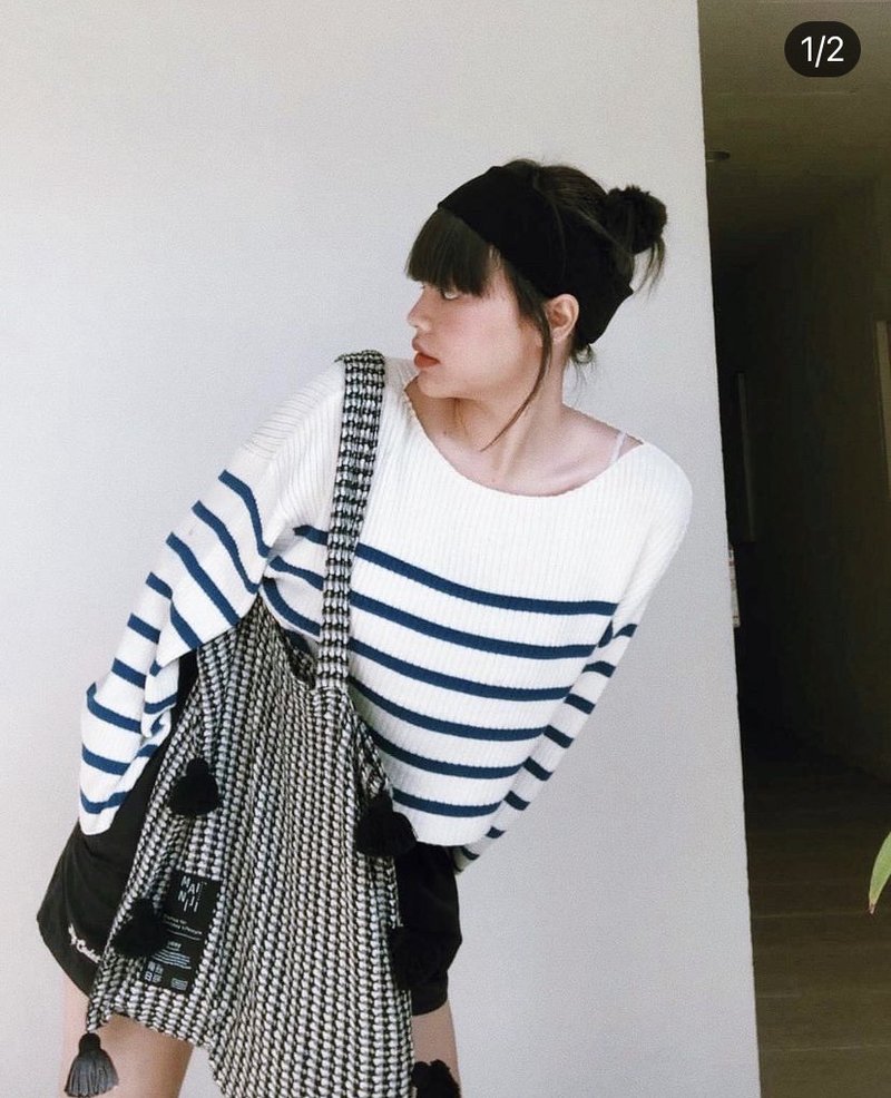 Dayday Black&White mood - 手提包/手提袋 - 棉．麻 黑色