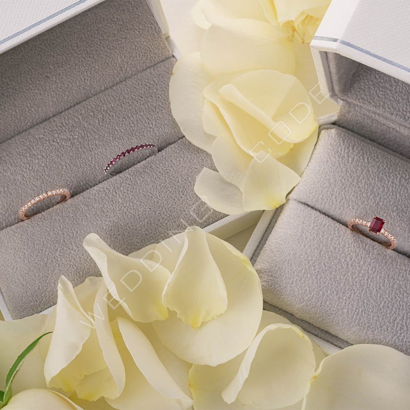 【定制化礼物】0.24克拉线戒 2301 - 戒指 - 贵金属 