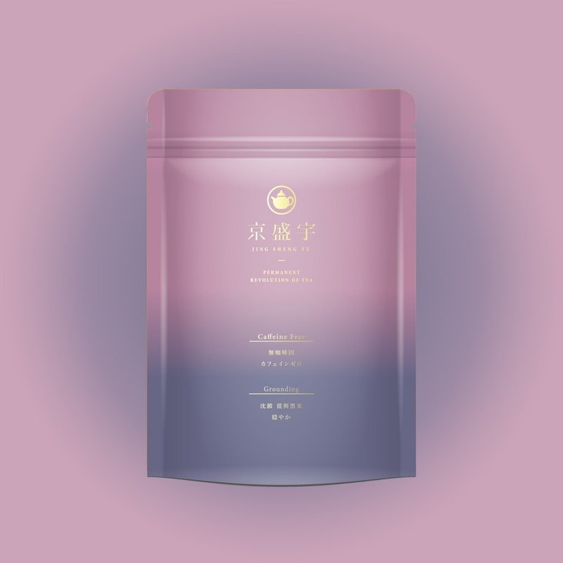 京盛宇【茶包】沈淀-黑米姜茶 7.5g x10入(无咖啡因茶) - 茶 - 新鲜食材 紫色