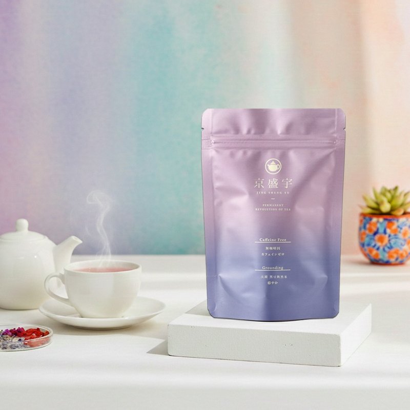 京盛宇【茶包】沈淀 - 黑米黑豆茶 7.5g x10 入 (无咖啡因茶) - 茶 - 新鲜食材 紫色