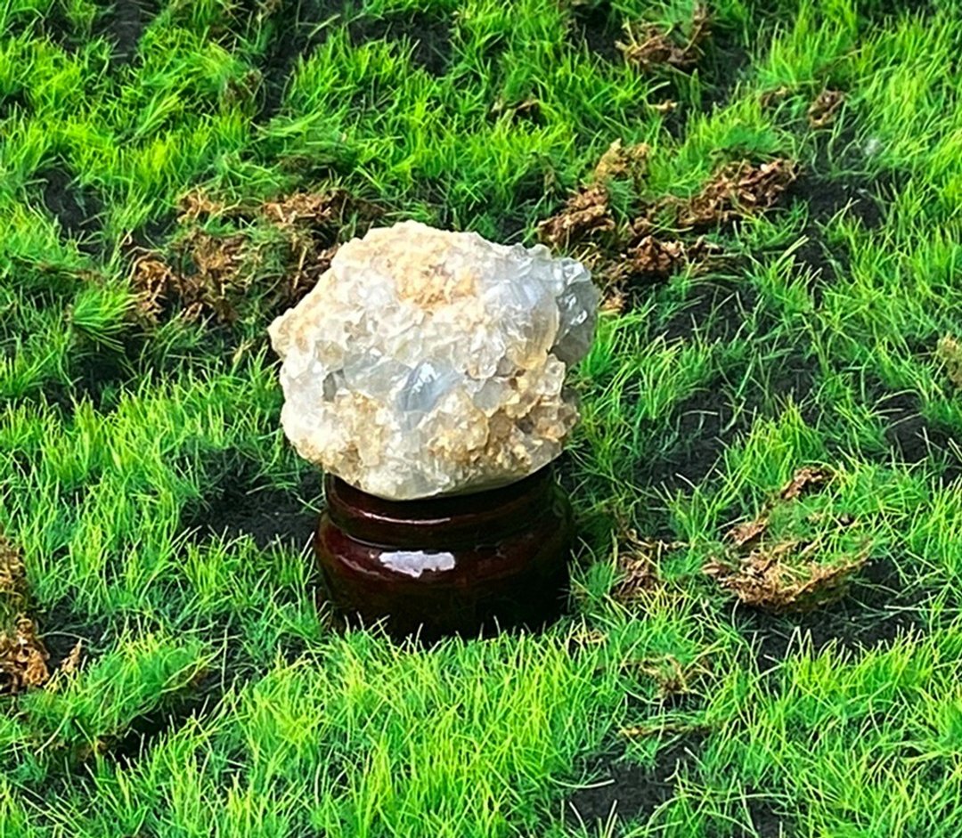 能量摆饰-天然能量原矿小清新天青石小宝石簇 疗愈 开运 快速出货 - 摆饰 - 水晶 多色