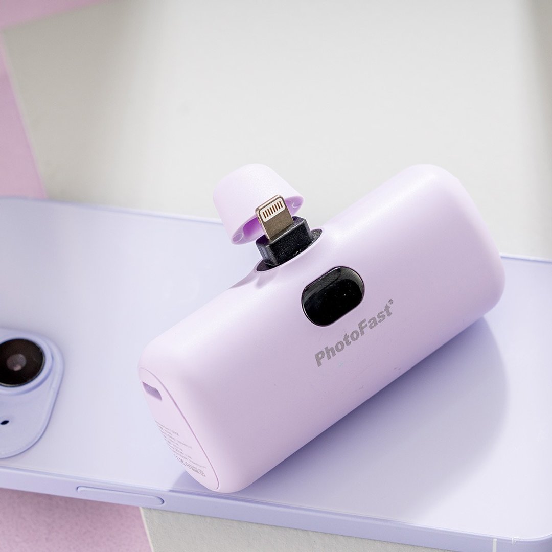 PhotoFast Lightning Power 口袋电源 5000mAh / 紫色 苹果用 - 充电宝/传输线 - 塑料 紫色