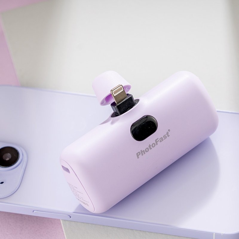 PhotoFast Lightning Power 口袋电源 5000mAh / 紫色 苹果用 - 充电宝/传输线 - 塑料 紫色