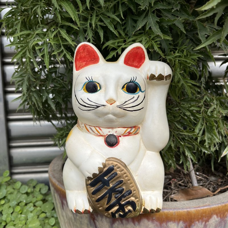 早期少见款陶瓷招财猫 - 摆饰 - 陶 多色