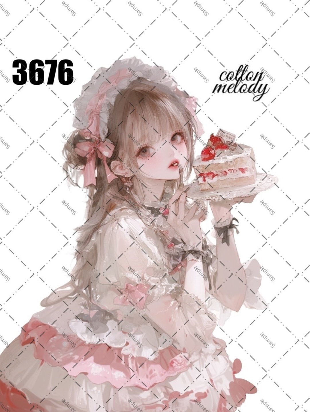 original sticker no.3676 人物贴纸 原创贴纸 原创人物贴纸 装饰贴纸 cotton melody - 贴纸 - 纸 