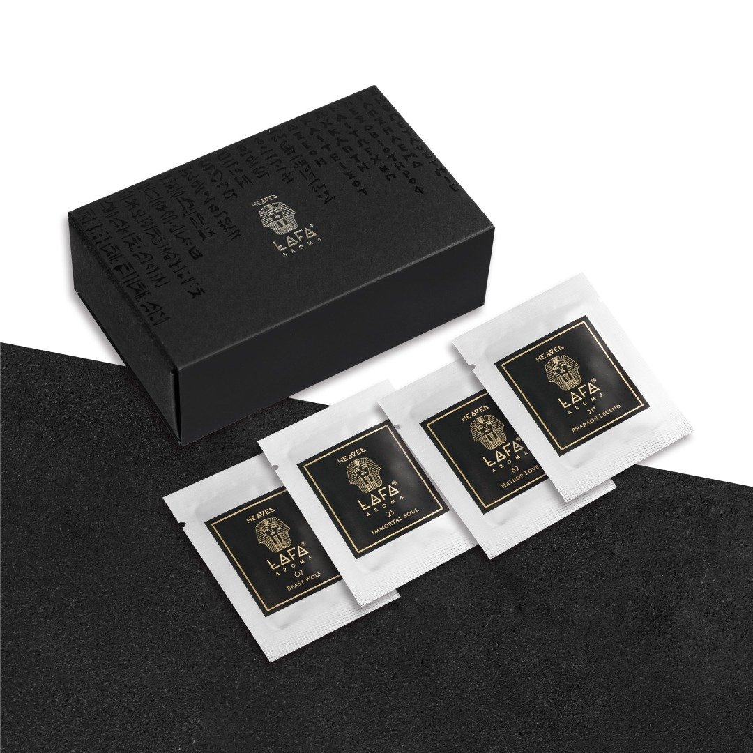 【HEAVEN LAFA 天堂费洛香】金砖车用香氛 | 香氛片补充包 4 入组 - 香薰/精油/线香 - 其他材质 