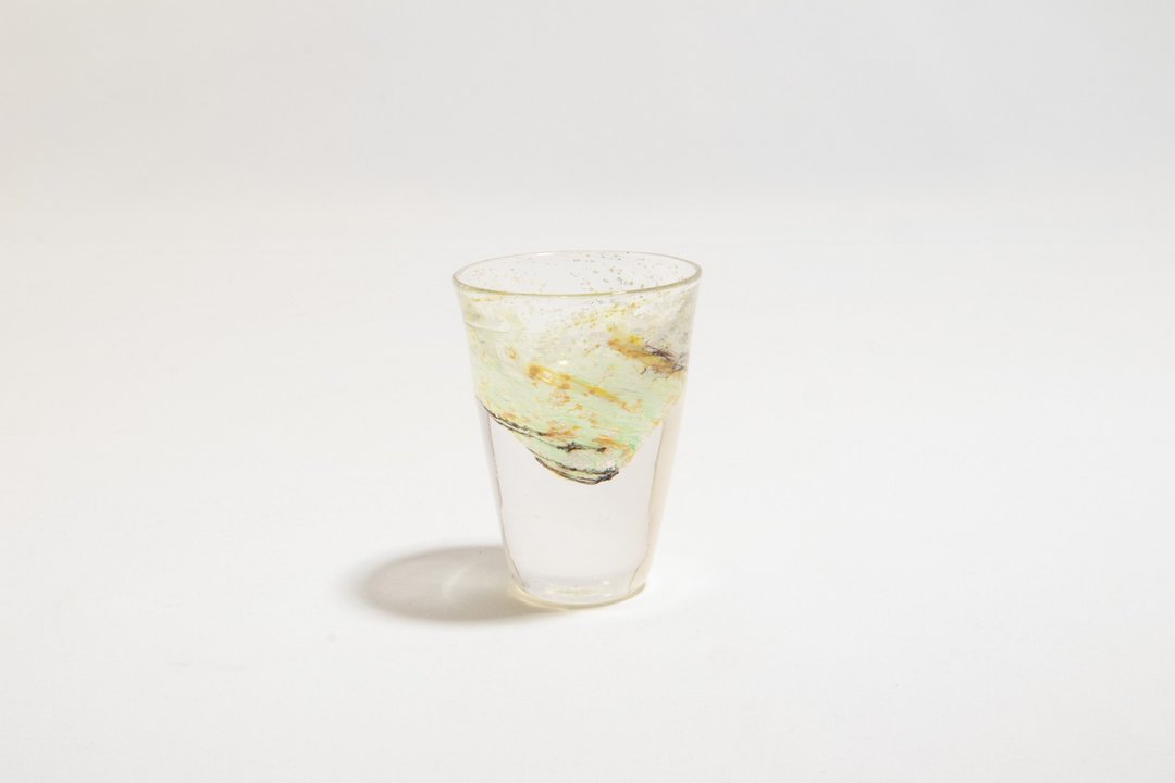 绿银箔厚底烈酒杯 - 酒杯/酒器 - 玻璃 绿色