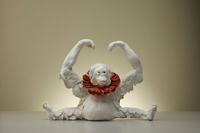 红毛猩猩比心中 | 可接受定制 - 摆饰 - 其他材质 