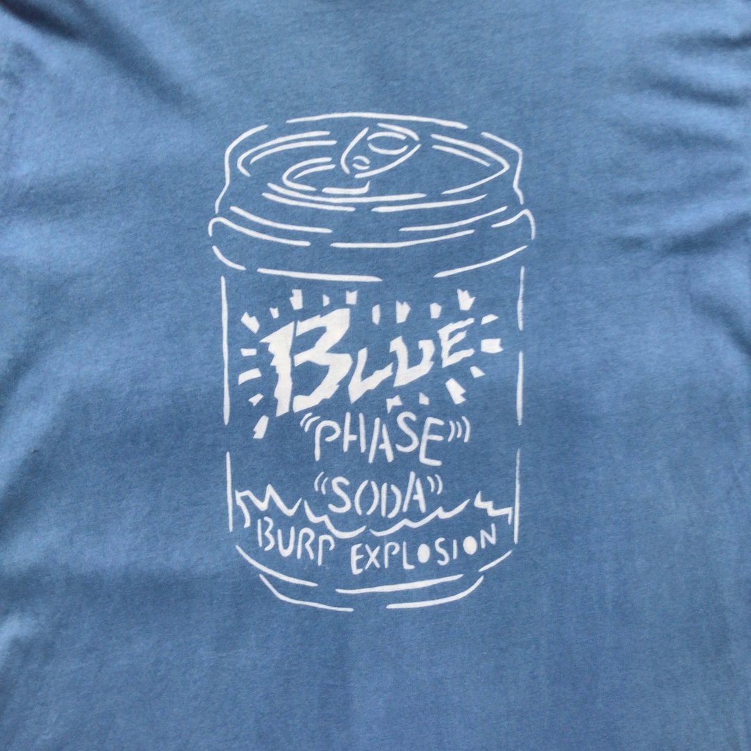 BP SODA TEE Indigo dyed Aizen organic cotton size L - 女装 T 恤 - 棉 蓝色