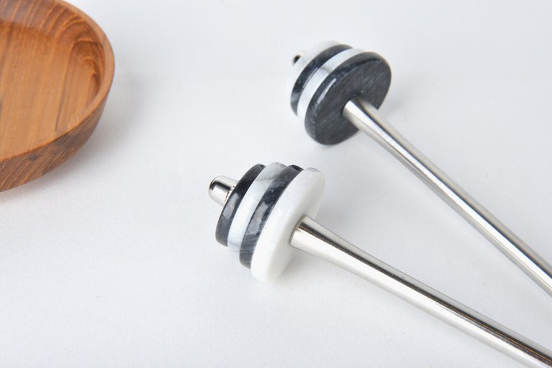 大理石蜂蜜提取棒 - 其他 - 石头 灰色