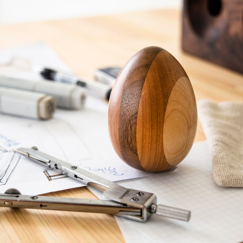 北美 黑胡桃木 Black Walnut 彩蛋 纸镇 Paperweight - 其他 - 木头 咖啡色