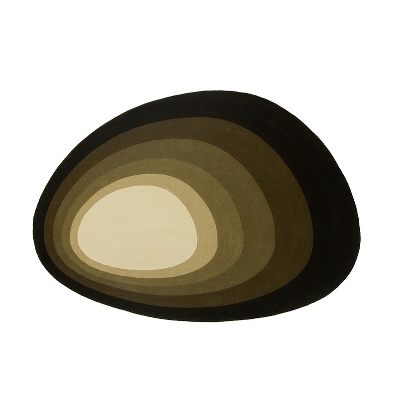 into_the_void_earth 纯色阶地毯高端羊毛手工艺术地毯 - 地垫/地毯 - 羊毛 咖啡色