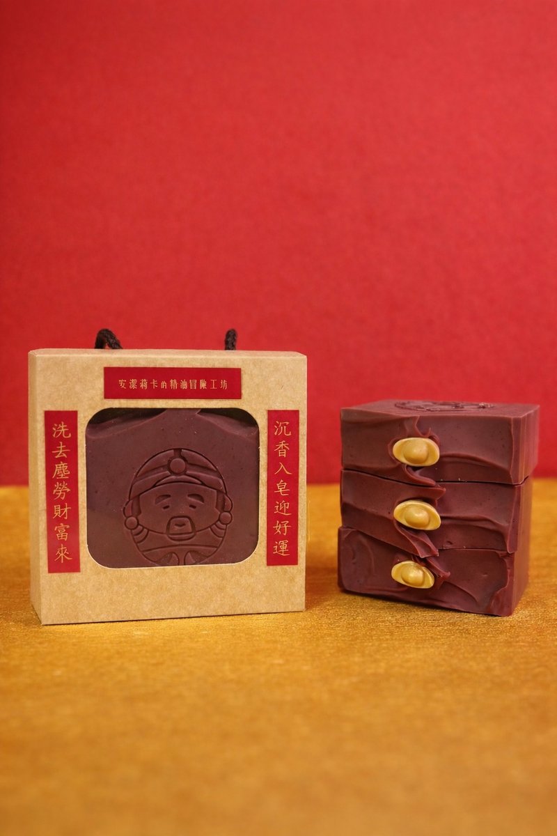 财神爷卖皂礼盒 - 肥皂/手工皂 - 其他材质 金色
