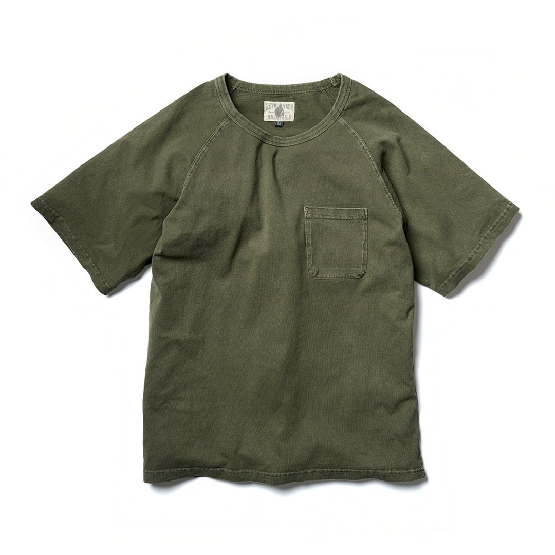Washed Pocket Tee - 橄榄 Olive - 男装上衣/T 恤 - 棉 