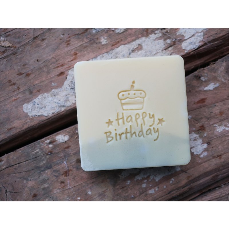 【皂章A103】生日快乐 happy birthday 压克力皂章 祝福皂章 - 蜡烛/香氛/手工皂 - 压克力 