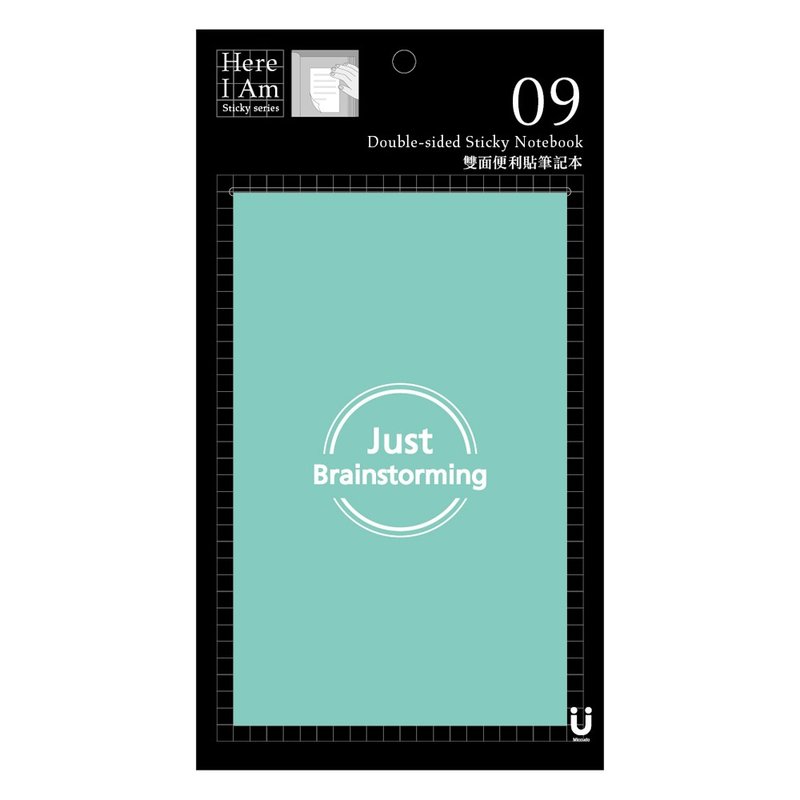 【Miccudo】 | 双面便利贴笔记本 | 口袋笔记 随手写 随身携带 灵感纪录 便利贴 - 笔记本/手帐 - 纸 绿色