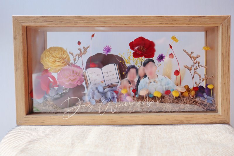 【香港花艺店】定制相片花架(L) - 干燥花/捧花 - 植物．花 多色