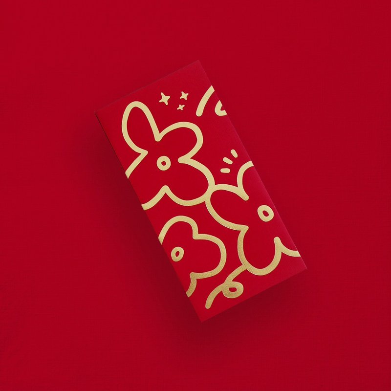 烫金红包袋 | 百花盛开 红包袋(5入) - 红包/春联 - 纸 红色