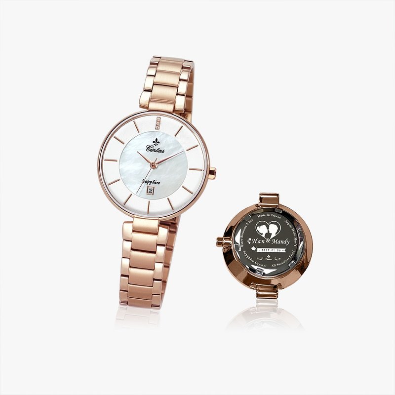 【Cintas Watch】31 mm 6219 LRG 玫瑰金色 (底盖设计订制) - 女表 - 不锈钢 