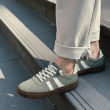 猫胡须厚底德训鞋-开心果绿